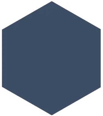 SARRCA098 Azul 5x6 Hexagon Matte