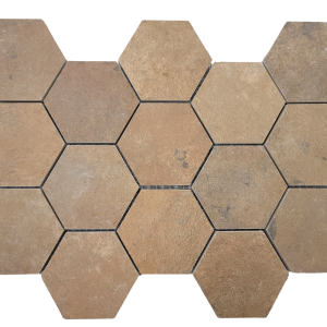 Allo Copper Hexagon Mosaic Matte 13X9