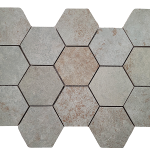 Allo Mint Hexagon Mosaic Matte 13X9