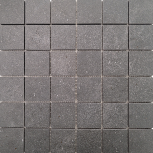 Grava Black Square Mosaic Matte 12X12