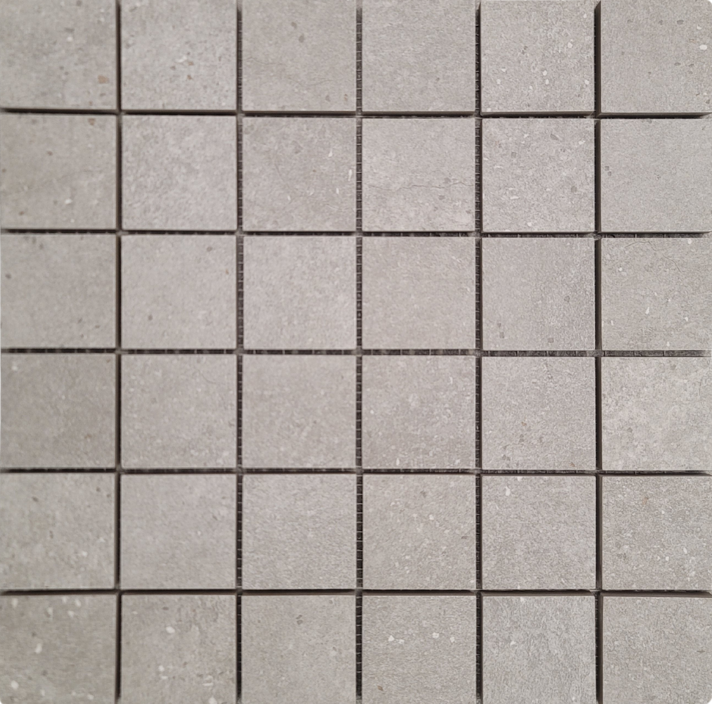 Grava Grey Square Mosaic Matte 12X12