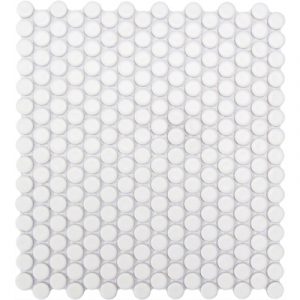 WHITE PENNY ROUND MOS