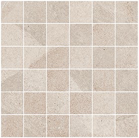 Carve Almond Square Mosaic Matte 12X12