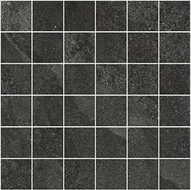 Carve Anthracite Square Mosaic Matte 12X12