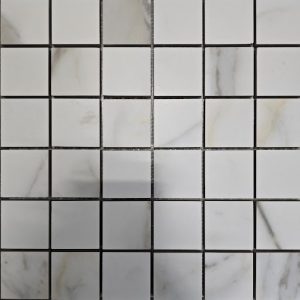 Gold Square Mosaic Matte 12X12