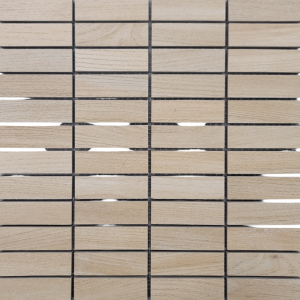 Farwood Cream Stacked Brick Mosaic Matte 12X12